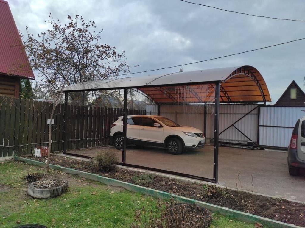 Прозрачные шторы ПВХ для навеса под автомобиль в Андреевке